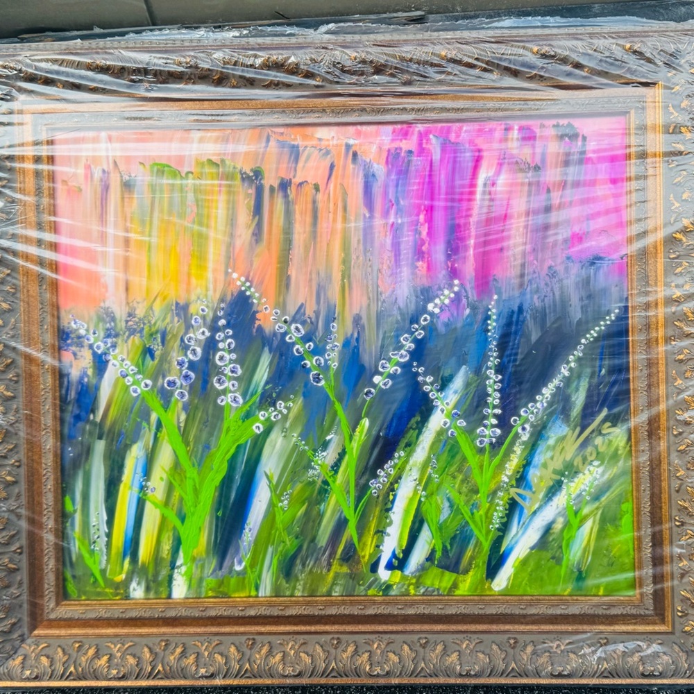 Colorful Garden Landscape Art